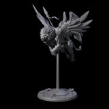 Diving Celestral Cavalry A Miniature for Dungeons and Dragons, Pathfinder or other TTRPGs