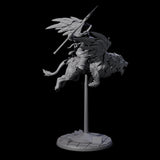 Diving Celestral Cavalry B Miniature for Dungeons and Dragons, Pathfinder or other TTRPGs