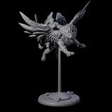 Diving Celestral Cavalry C Miniature for Dungeons and Dragons, Pathfinder or other TTRPGs