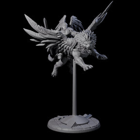 Diving Celestral Cavalry C Miniature for Dungeons and Dragons, Pathfinder or other TTRPGs