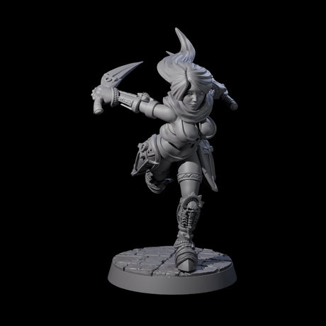 Diving Duel Dagger Rogue Miniature for Dungeons and Dragons, Pathfinder or other TTRPGs
