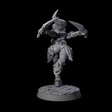 Diving Duel Dagger Rogue Miniature for Dungeons and Dragons, Pathfinder or other TTRPGs