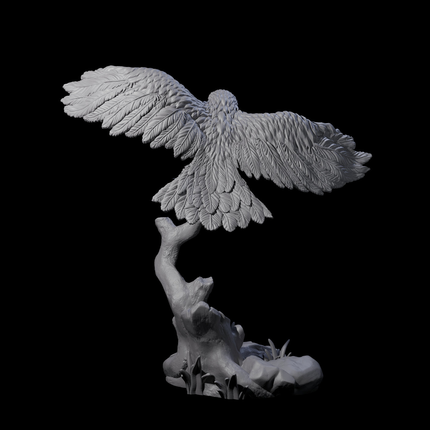 Diving Hawk Miniature for Dungeons and Dragons, Pathfinder or other TTRPGs