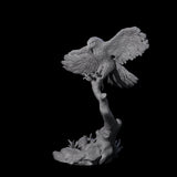 Diving Hawk Miniature for Dungeons and Dragons, Pathfinder or other TTRPGs