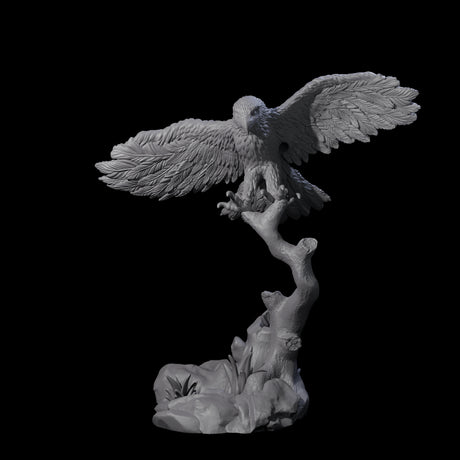 Diving Hawk Miniature for Dungeons and Dragons, Pathfinder or other TTRPGs