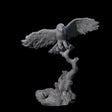 Diving Hawk Miniature for Dungeons and Dragons, Pathfinder or other TTRPGs