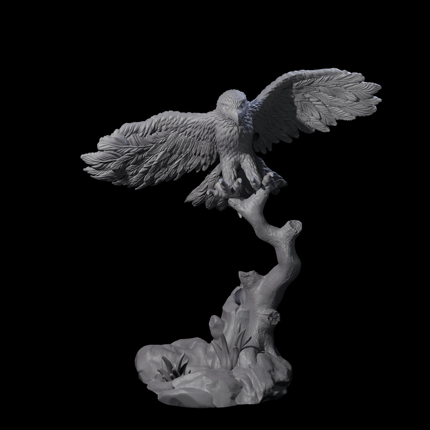 Diving Hawk Miniature for Dungeons and Dragons, Pathfinder or other TTRPGs