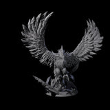 Diving Storm Roc Miniature for Dungeons and Dragons, Pathfinder or other TTRPGs