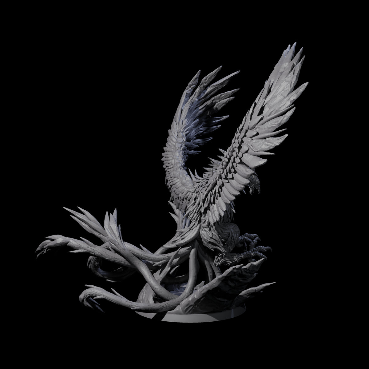 Diving Storm Roc Miniature for Dungeons and Dragons, Pathfinder or other TTRPGs