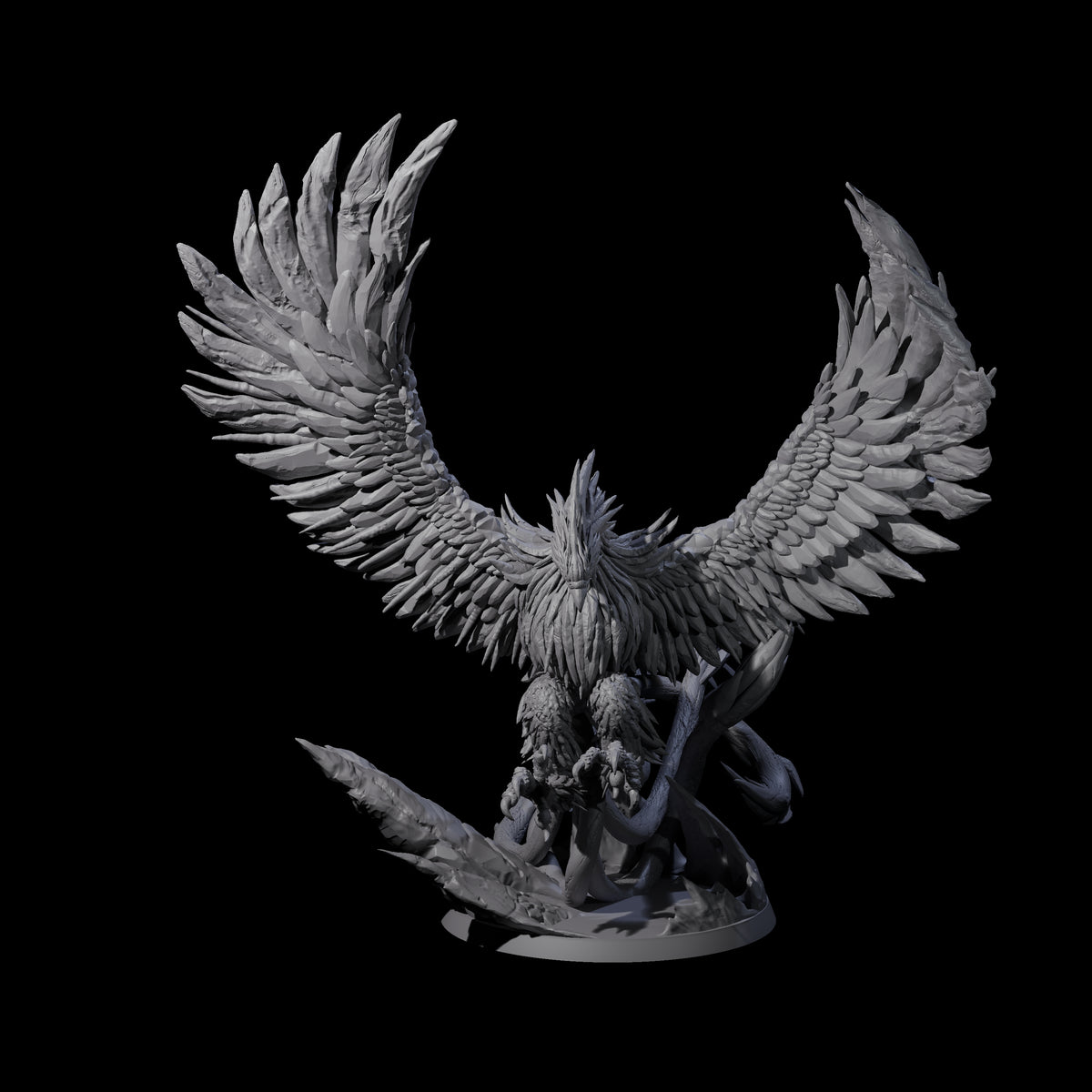 Diving Storm Roc Miniature for Dungeons and Dragons, Pathfinder or other TTRPGs