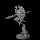 Diving Wood Elf Barbarian Miniature for Dungeons and Dragons, Pathfinder or other TTRPGs