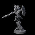 Diving Wood Elf Barbarian Miniature for Dungeons and Dragons, Pathfinder or other TTRPGs