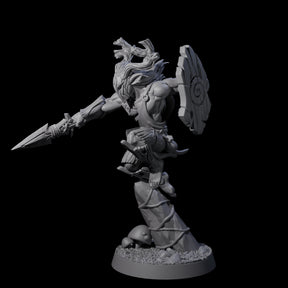 Diving Wood Elf Barbarian Miniature for Dungeons and Dragons, Pathfinder or other TTRPGs