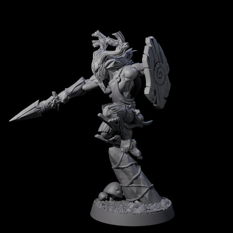 Diving Wood Elf Barbarian Miniature for Dungeons and Dragons, Pathfinder or other TTRPGs