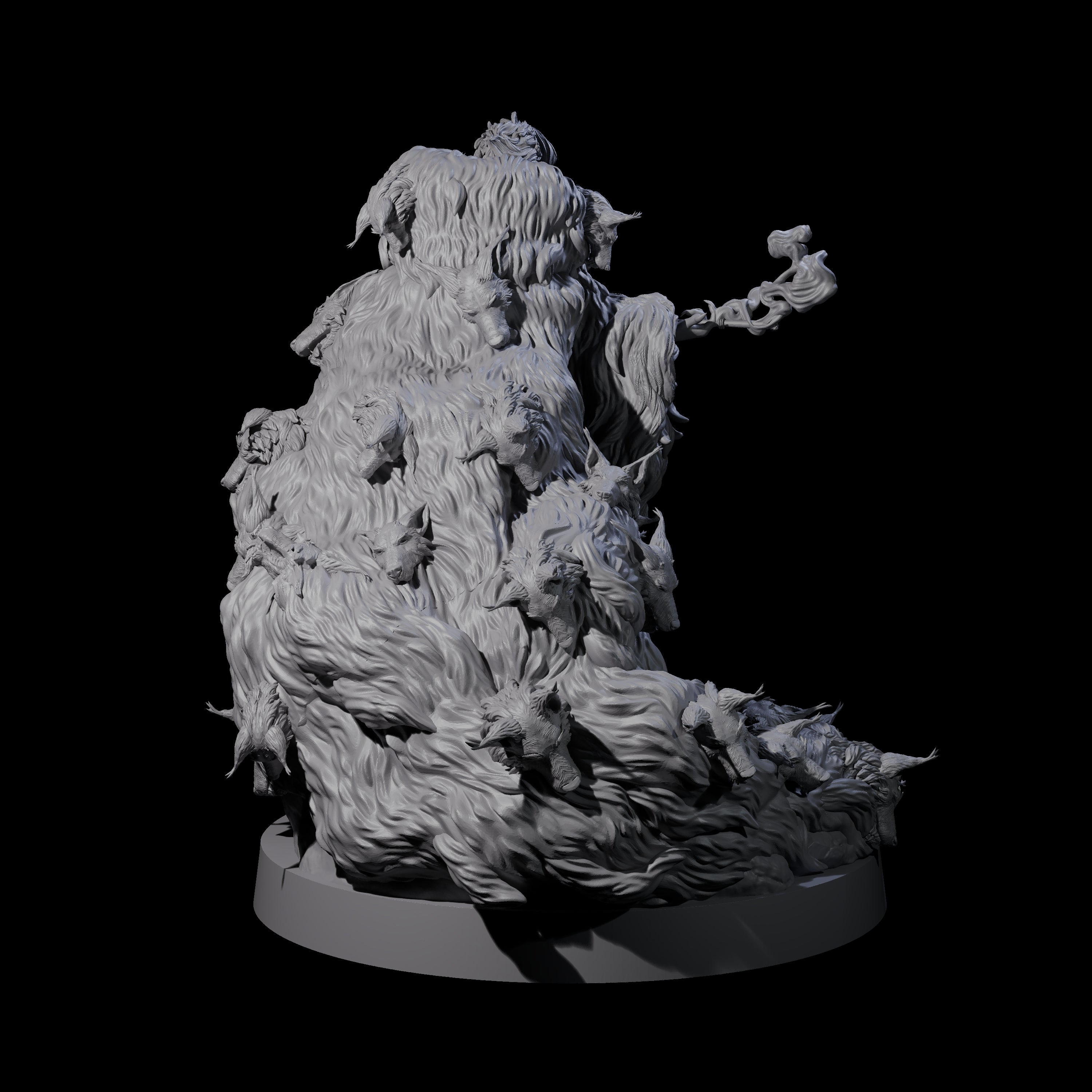 Dog Mad Countess Miniature for Dungeons and Dragons, Pathfinder or other TTRPGs