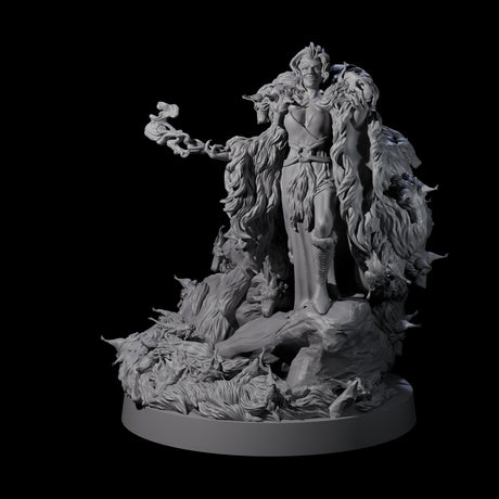 Dog Mad Countess Miniature for Dungeons and Dragons, Pathfinder or other TTRPGs