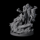 Dog Mad Countess Miniature for Dungeons and Dragons, Pathfinder or other TTRPGs