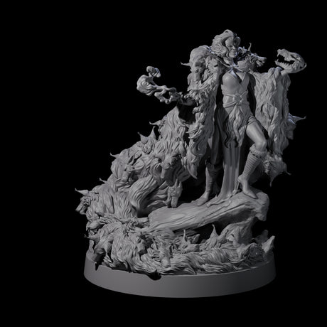 Dog Mad Countess Miniature for Dungeons and Dragons, Pathfinder or other TTRPGs