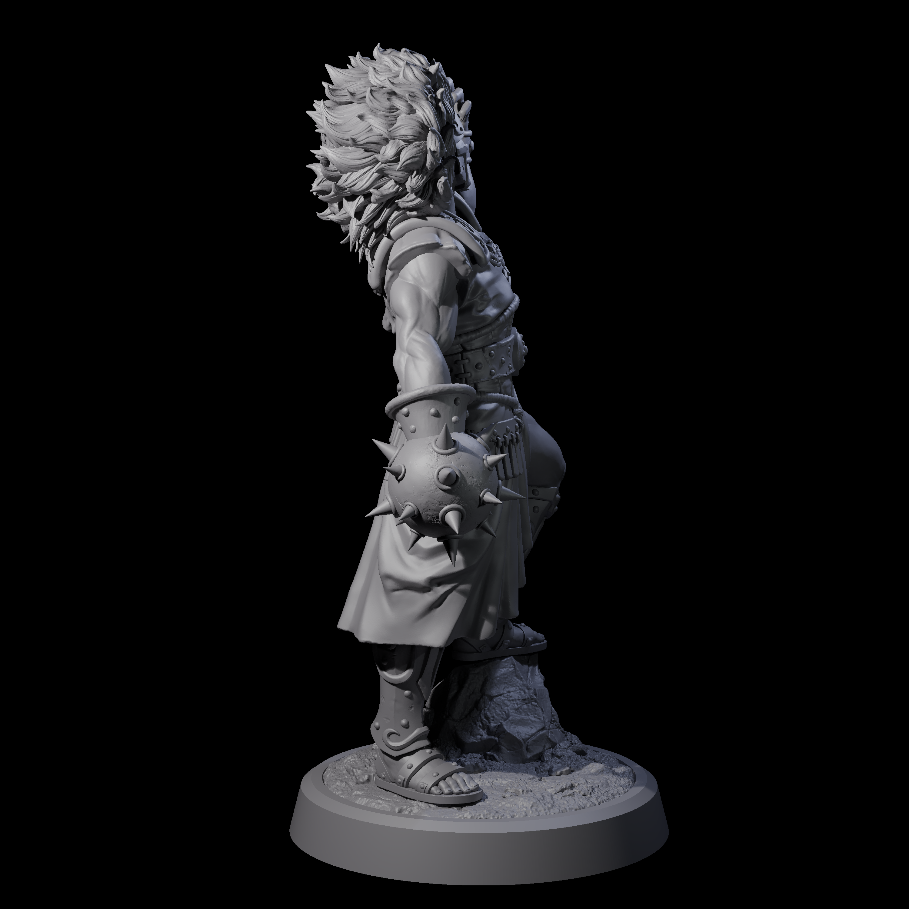 Dominating Gladiator Champion Miniature for Dungeons and Dragons, Pathfinder or other TTRPGs