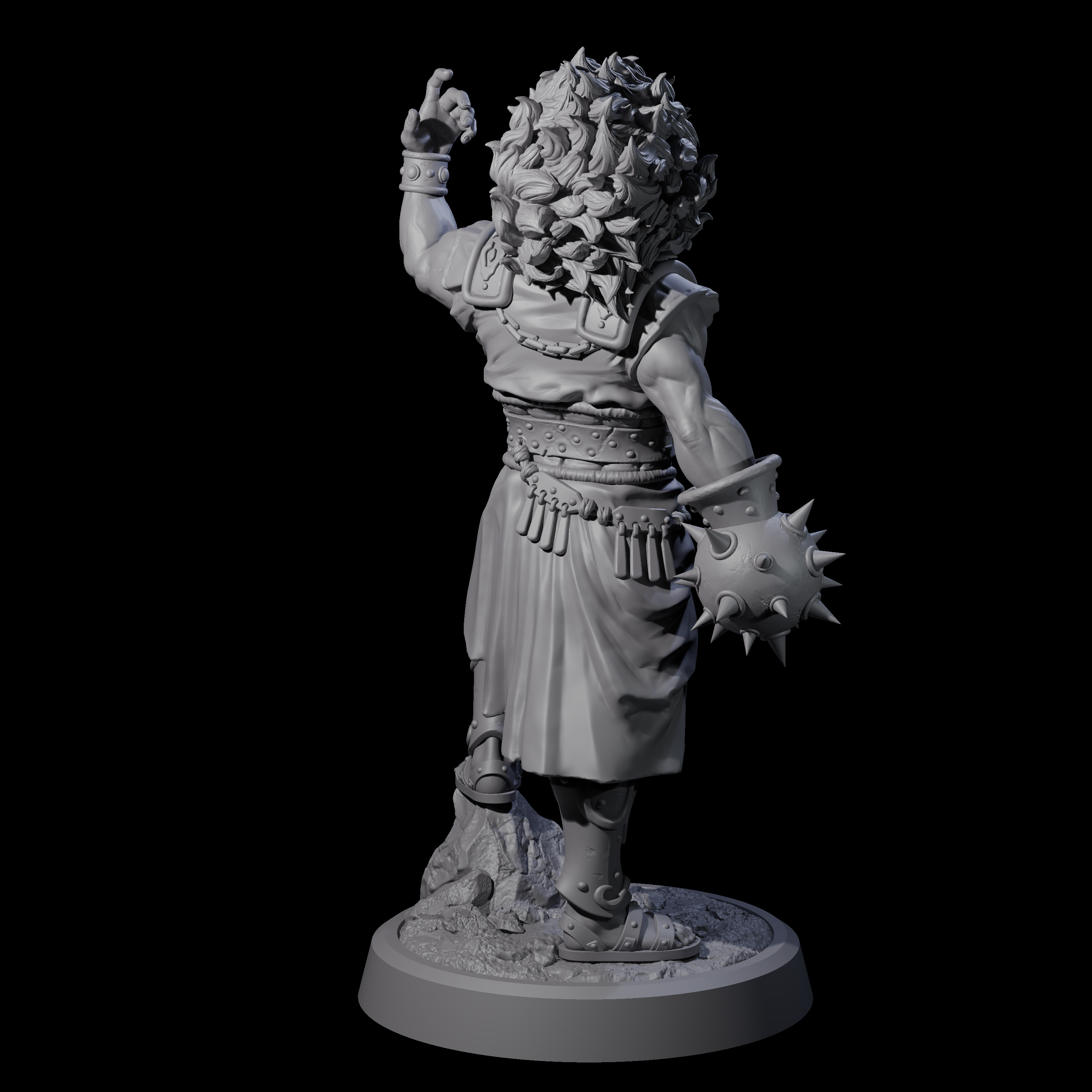 Dominating Gladiator Champion Miniature for Dungeons and Dragons, Pathfinder or other TTRPGs