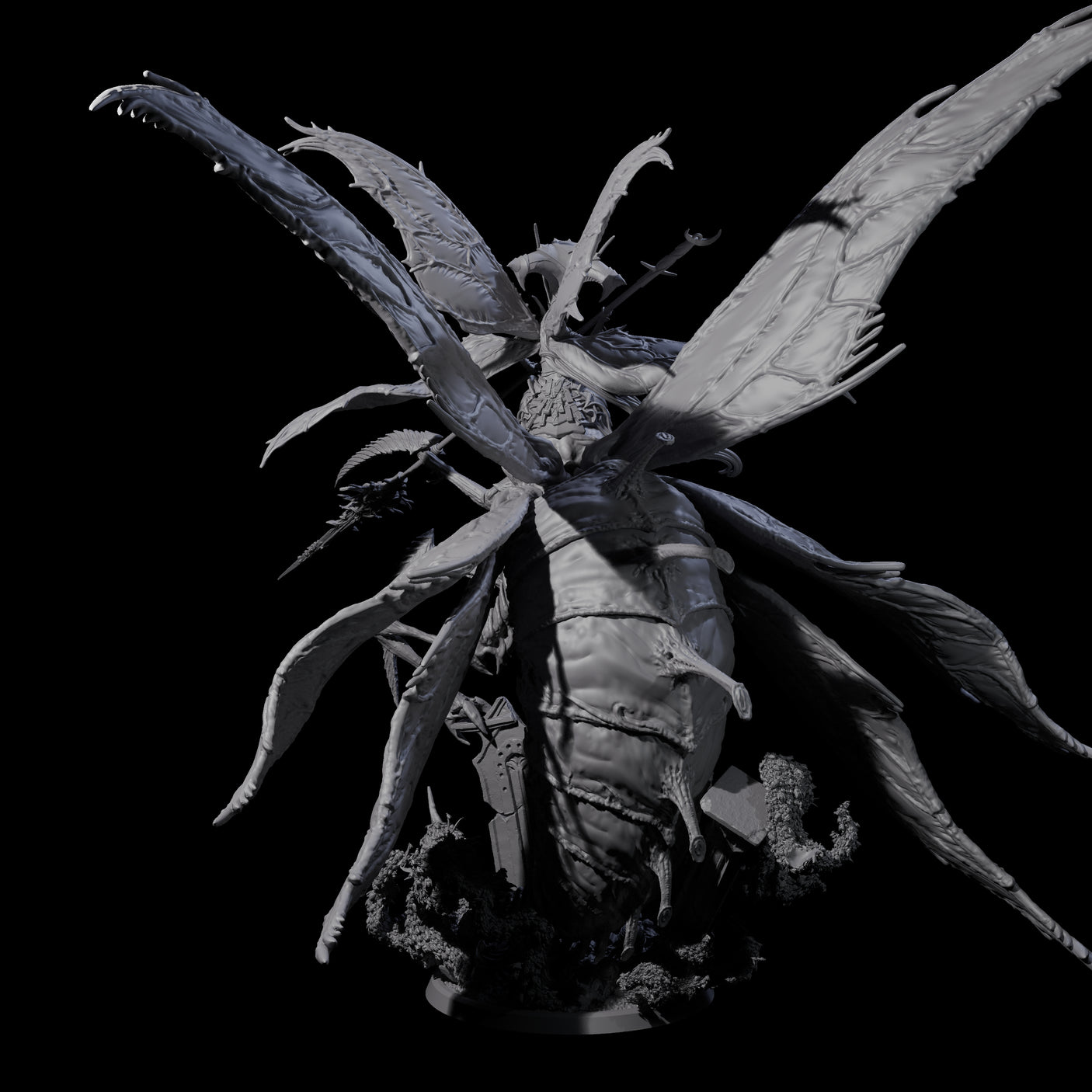 Dominating Hive Queen Miniature for Dungeons and Dragons, Pathfinder or other TTRPGs