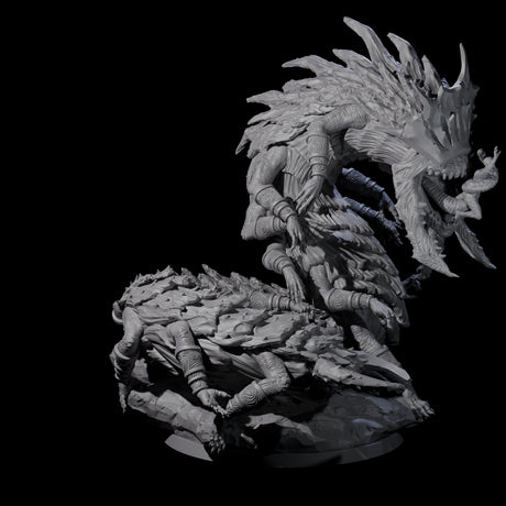Domineering Spawn of Rovagug Miniature for Dungeons and Dragons, Pathfinder or other TTRPGs
