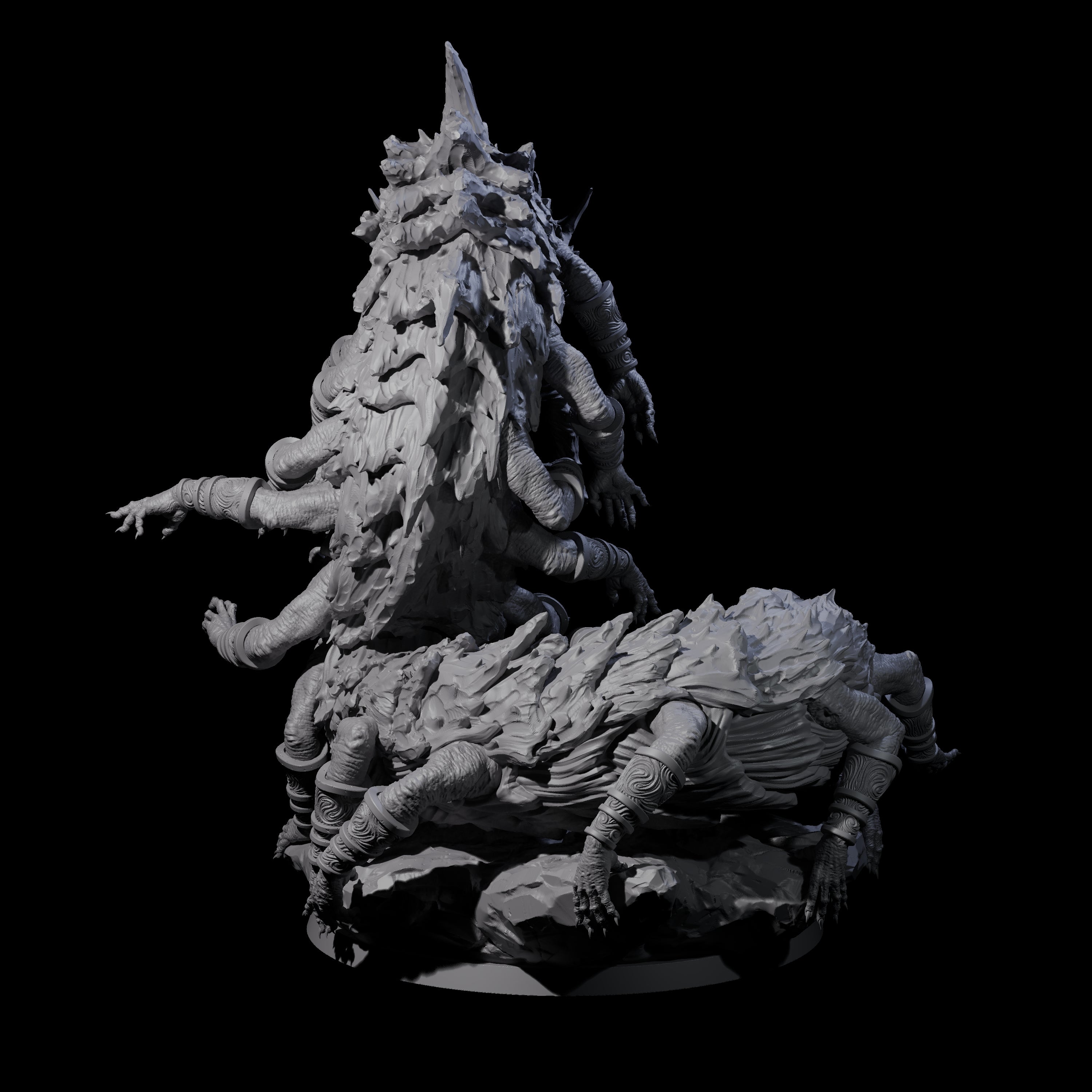 Domineering Spawn of Rovagug Miniature for Dungeons and Dragons, Pathfinder or other TTRPGs