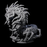 Domineering Spawn of Rovagug Miniature for Dungeons and Dragons, Pathfinder or other TTRPGs
