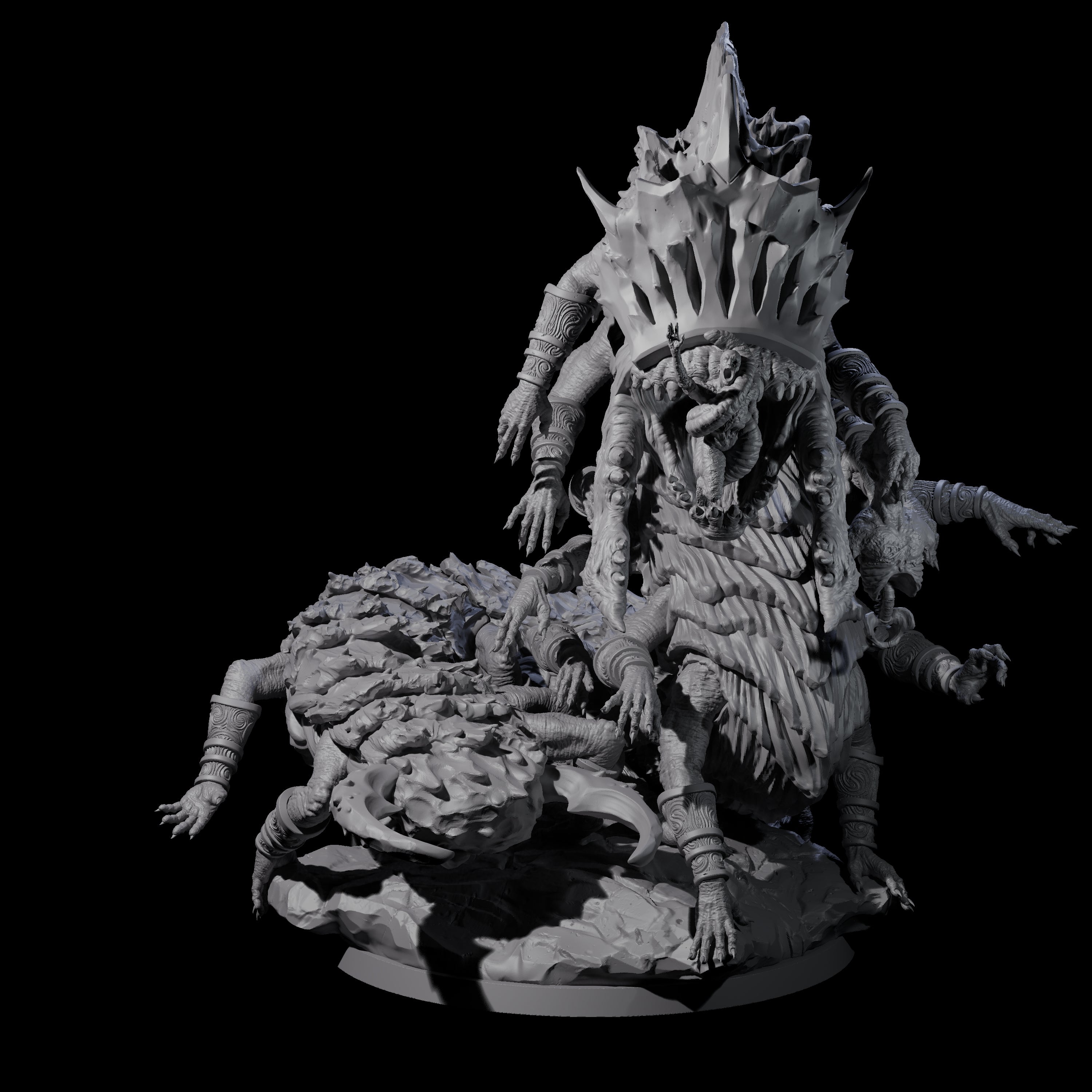 Domineering Spawn of Rovagug Miniature for Dungeons and Dragons, Pathfinder or other TTRPGs