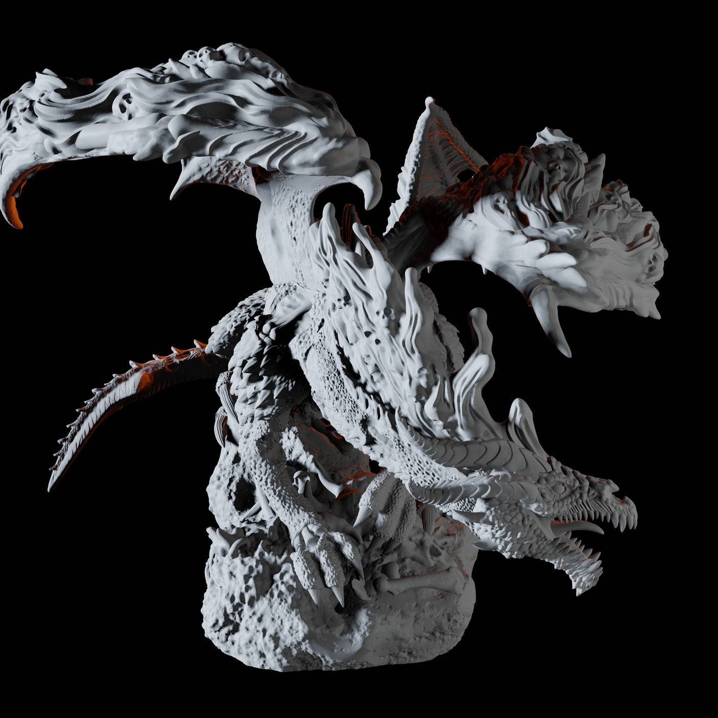 Dracolich Miniature for Dungeons and Dragons, Pathfinder or other TTRPGs