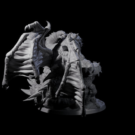 Draconic Demon Lord of Gluttony Miniature for Dungeons and Dragons, Pathfinder or other TTRPGs