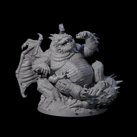 Draconic Demon Lord of Gluttony Miniature for Dungeons and Dragons, Pathfinder or other TTRPGs