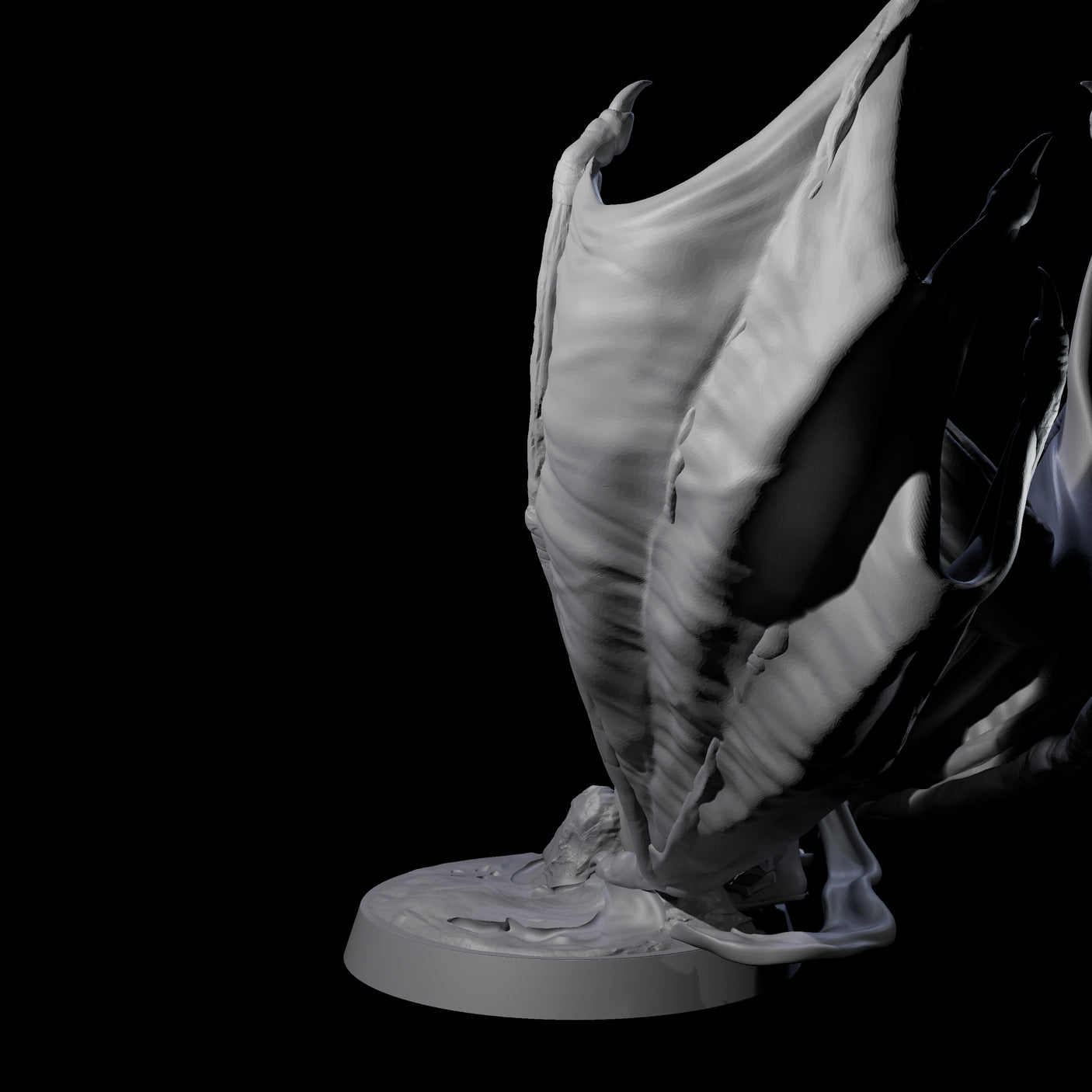 Draconic Fighter Miniature for Dungeons and Dragons, Pathfinder or other TTRPGs