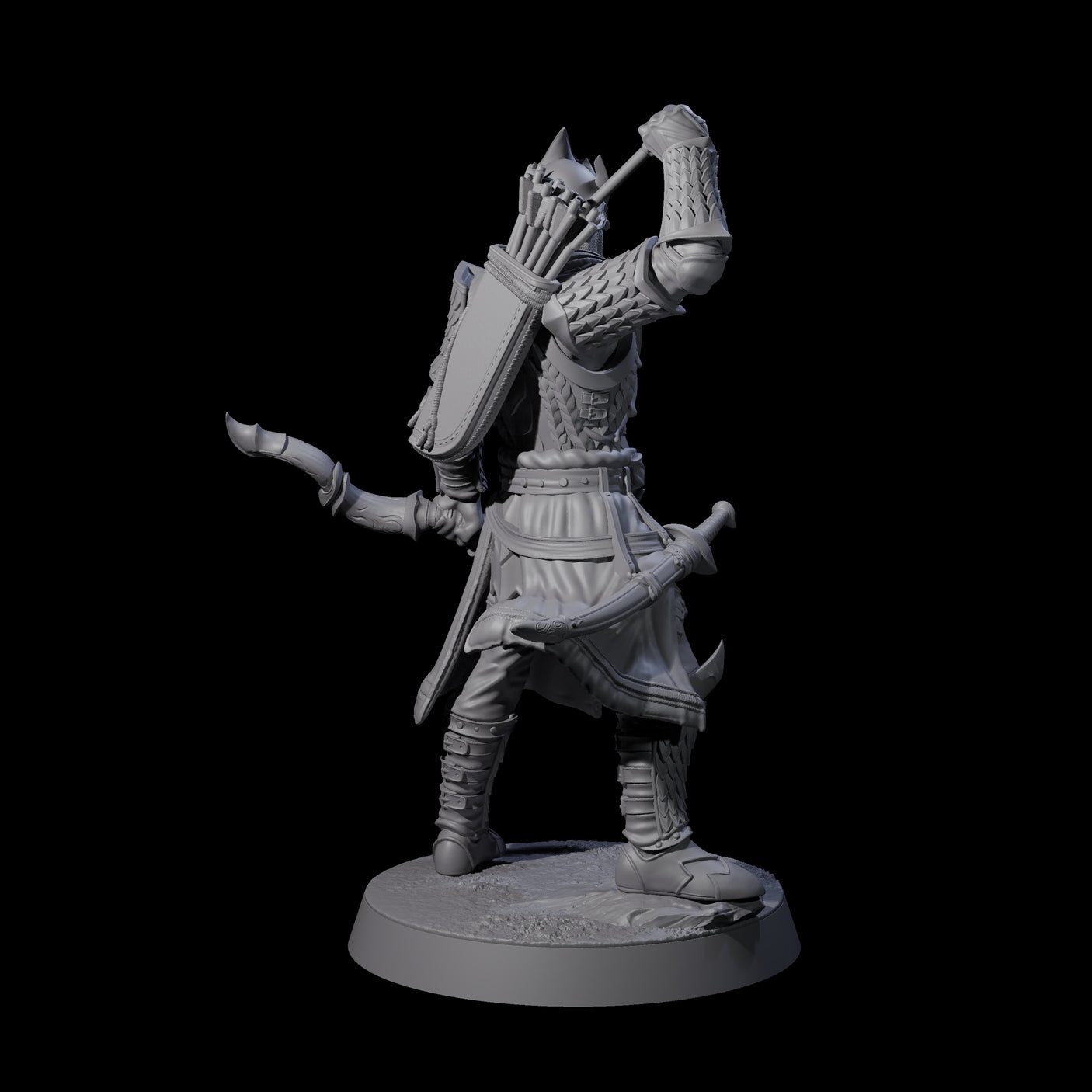 Dragon Archer C Miniature for Dungeons and Dragons, Pathfinder or other TTRPGs