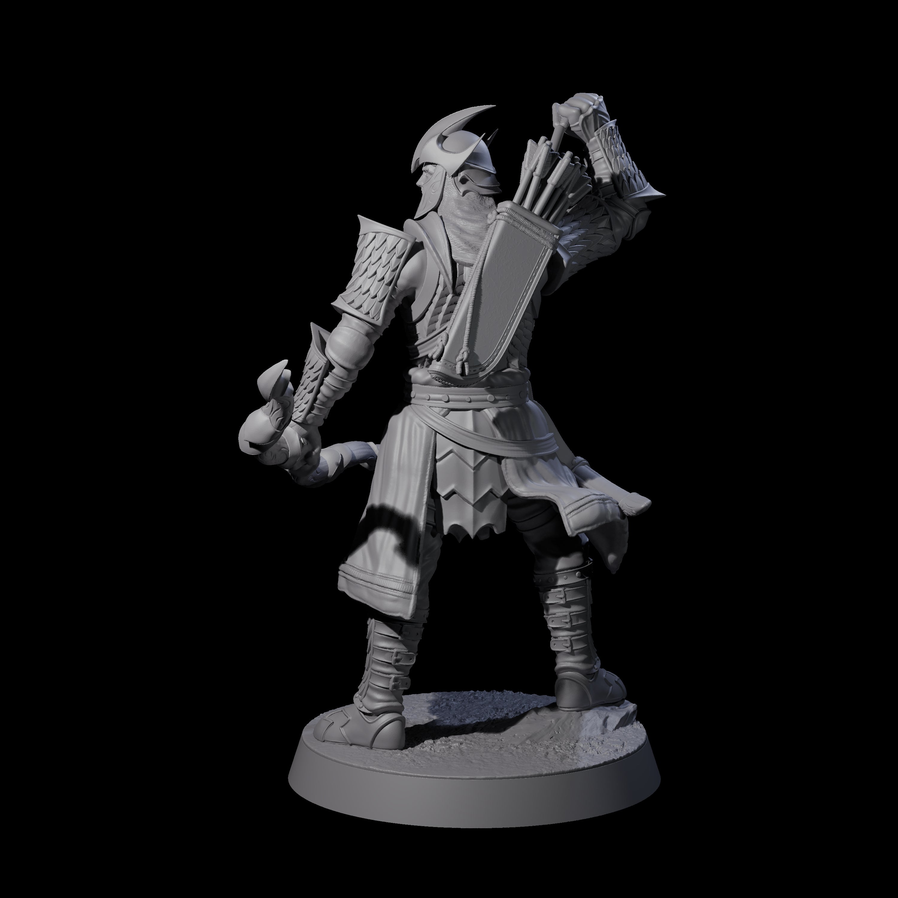 Dragon Archer C Miniature for Dungeons and Dragons, Pathfinder or other TTRPGs