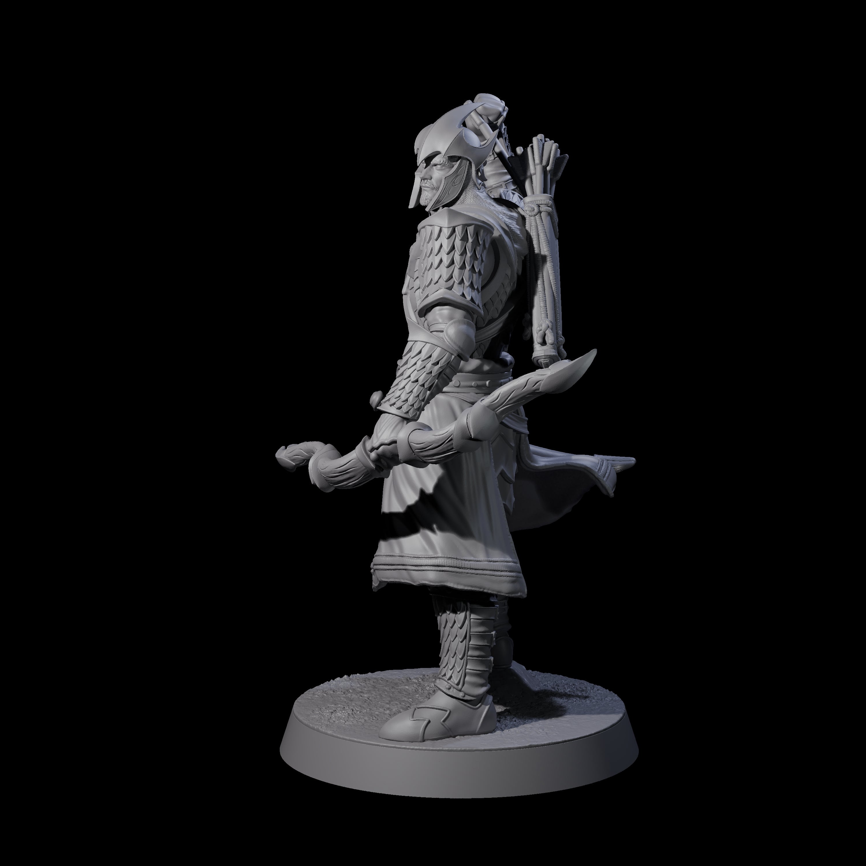 Dragon Archer C Miniature for Dungeons and Dragons, Pathfinder or other TTRPGs