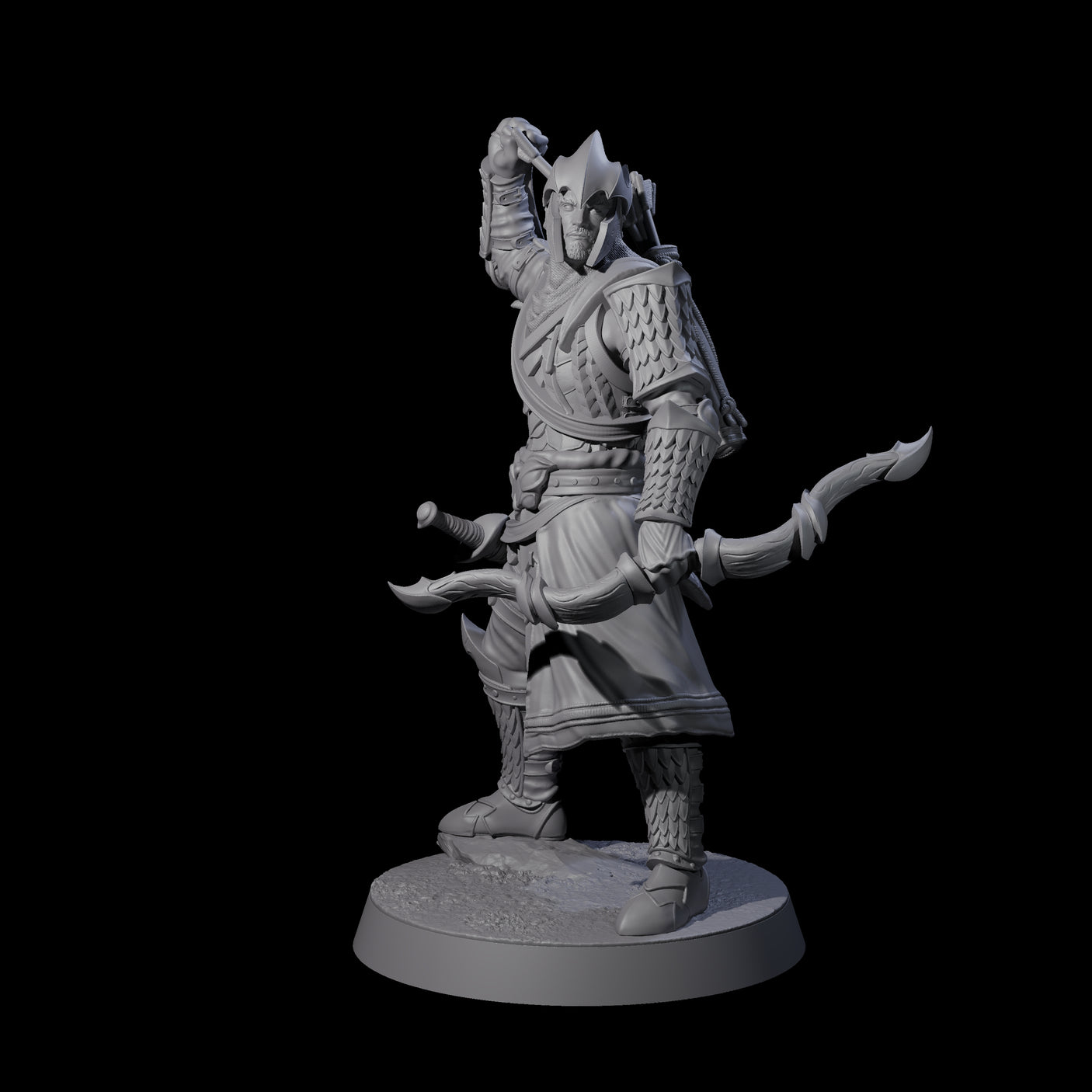Dragon Archer C Miniature for Dungeons and Dragons, Pathfinder or other TTRPGs
