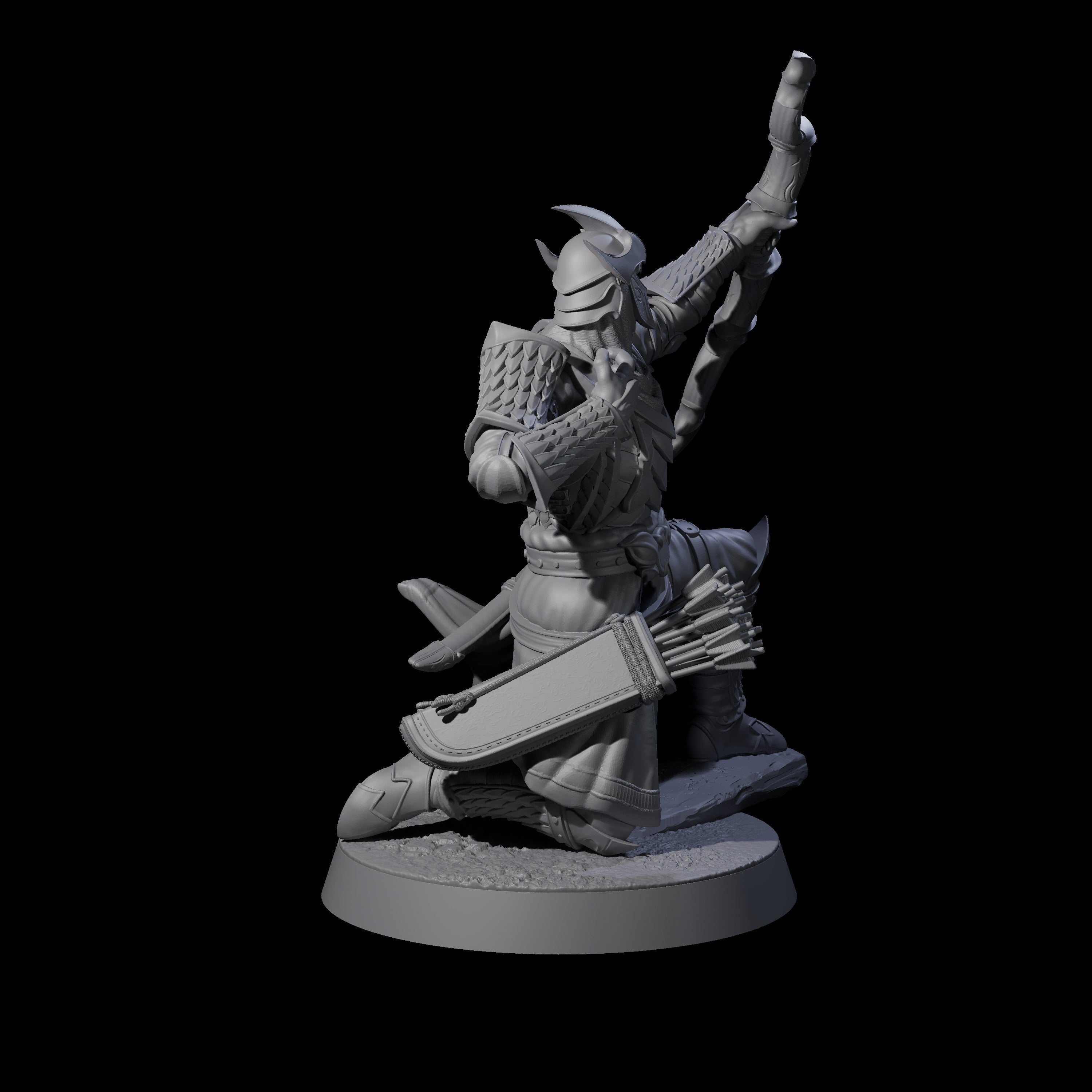 Dragon Archer D Miniature for Dungeons and Dragons, Pathfinder or other TTRPGs