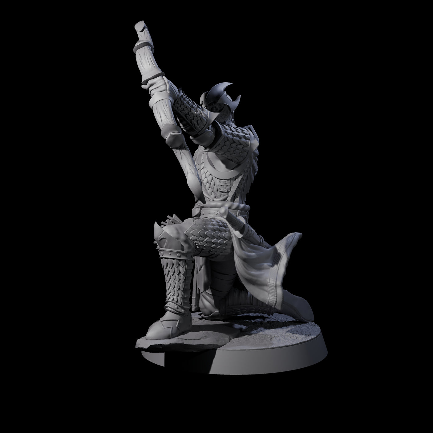 Dragon Archer D Miniature for Dungeons and Dragons, Pathfinder or other TTRPGs