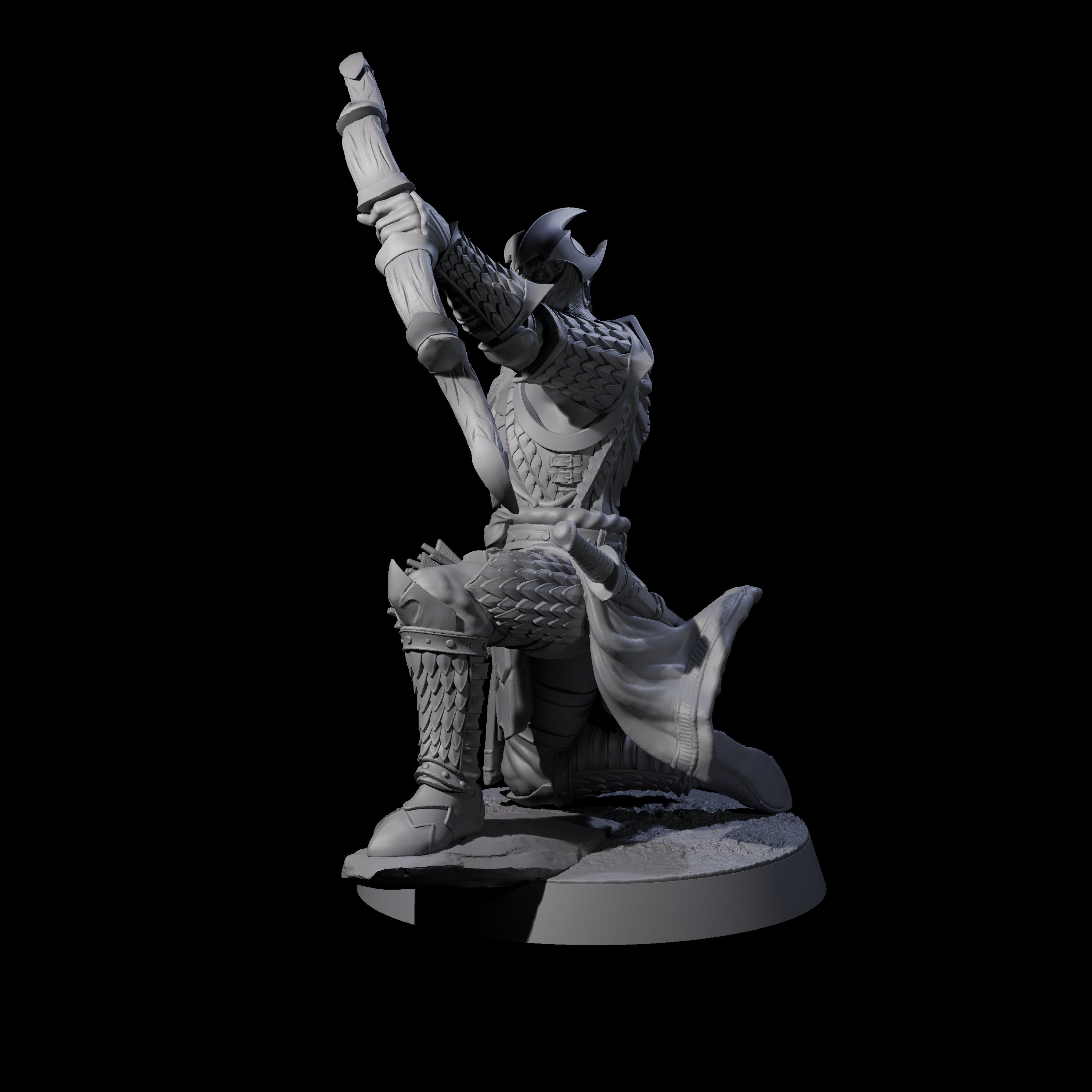 Dragon Archer D Miniature for Dungeons and Dragons, Pathfinder or other TTRPGs