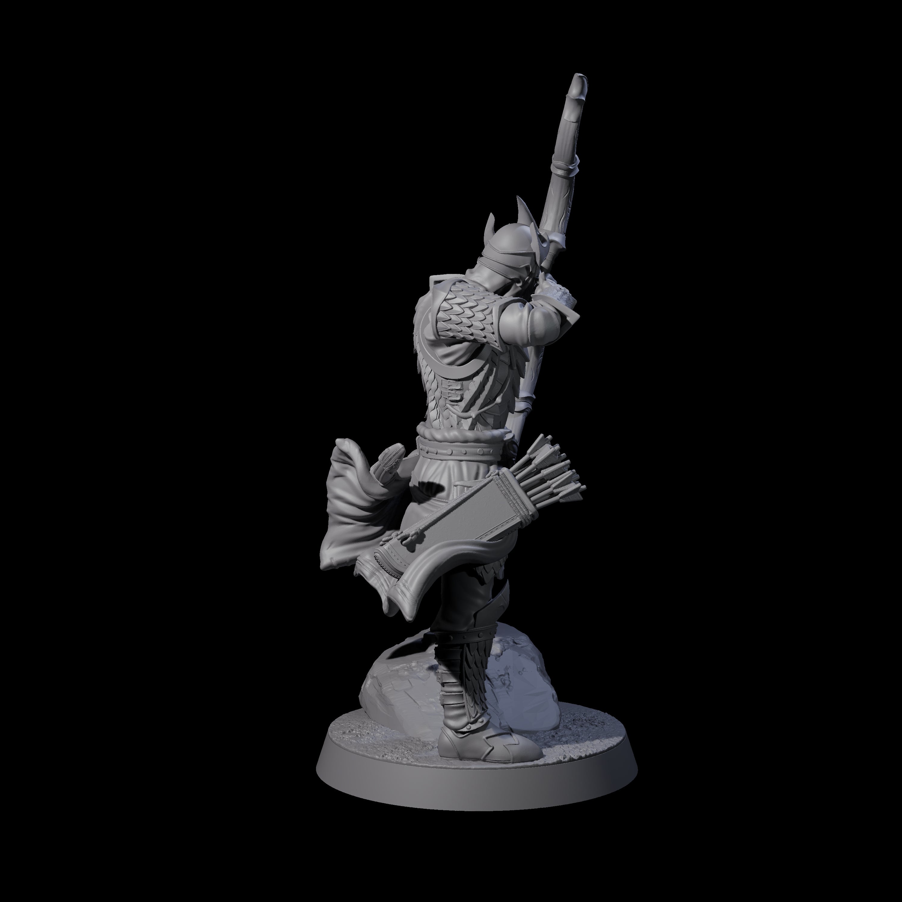 Dragon Archer F Miniature for Dungeons and Dragons, Pathfinder or other TTRPGs