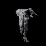 Dragon Guard Keeper of the Ravens Miniature for Dungeons and Dragons, Pathfinder or other TTRPGs