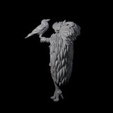 Dragon Guard Keeper of the Ravens Miniature for Dungeons and Dragons, Pathfinder or other TTRPGs