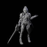Dragon Guard Sassy Fighter Miniature for Dungeons and Dragons, Pathfinder or other TTRPGs