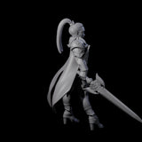Dragon Guard Sassy Fighter Miniature for Dungeons and Dragons, Pathfinder or other TTRPGs