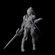 Dragon Guard Sassy Fighter Miniature for Dungeons and Dragons, Pathfinder or other TTRPGs
