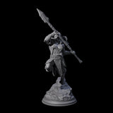 Dragon Marked Barbarian Miniature for Dungeons and Dragons, Pathfinder or other TTRPGs