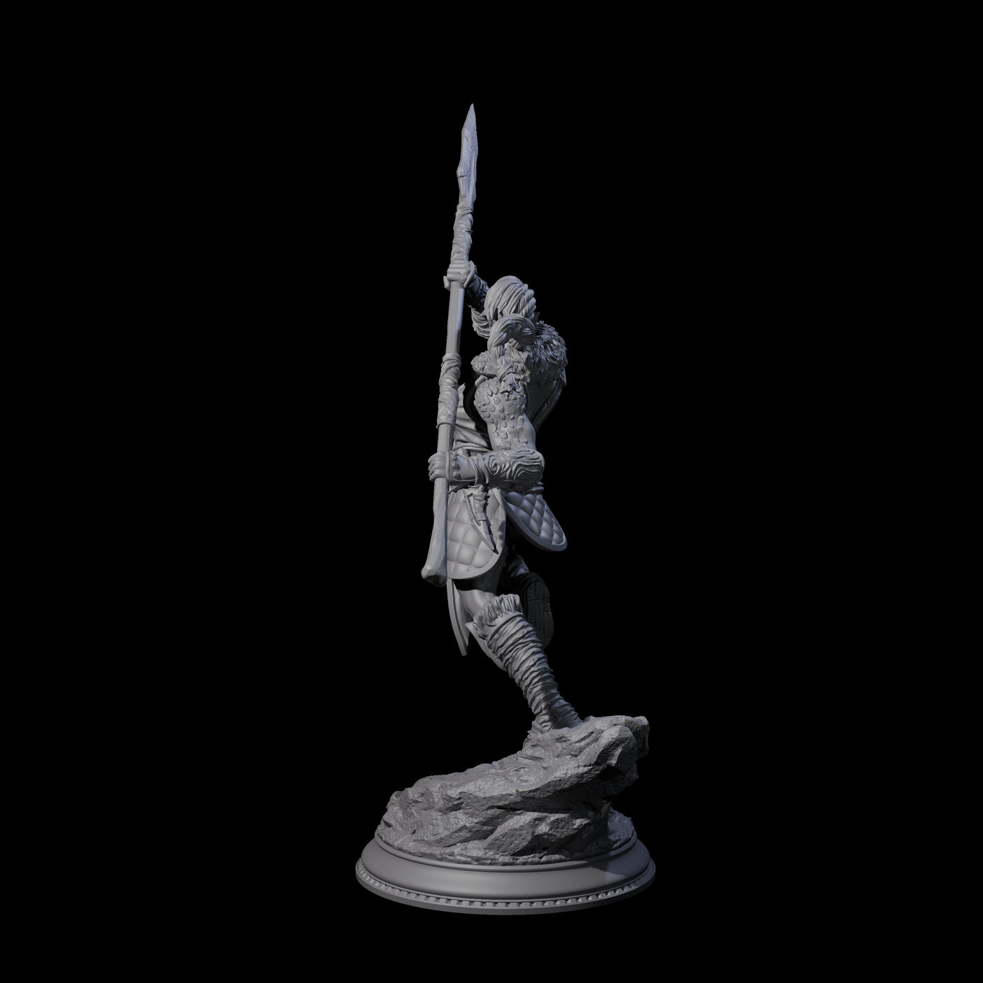 Dragon Marked Barbarian Miniature for Dungeons and Dragons, Pathfinder or other TTRPGs