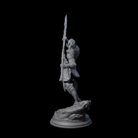 Dragon Marked Barbarian Miniature for Dungeons and Dragons, Pathfinder or other TTRPGs