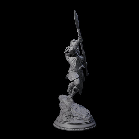 Dragon Marked Barbarian Miniature for Dungeons and Dragons, Pathfinder or other TTRPGs